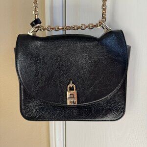 Rebecca Minkoff Black Crossbody Purse with Gold Hardware